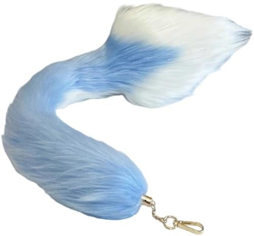 Hrippy Porte-clés Queue De Renard en Peluche, Porte-clés Queue De Renard en Fourrure Douce, Pendentif pour À Main, Accessoire