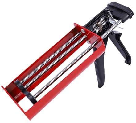Pistola de calafateo de doble cartucho, pistola aplicadora de juntas manual, prensa de cartuchos 2K hasta 400 ml, aplicador de pegamento de dos componentes 1:1, proporción de mezcla para selladores