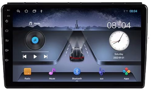 2 DIN Radio para Saab 93 9-3 2 2007-2011 9 Inches Android 15 Android Auto FM Am Bluetooth USB para, 8 Core 8G+256G