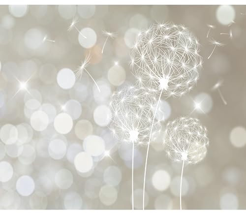 decomonkey Fototapete Pusteblume 300x210 cm XL Tapete Fototapeten Vlies Tapeten Vliestapete Wandtapete moderne Wand Schlafzimmer Wohnzimmer Wandtapete Blumen Abstrakt