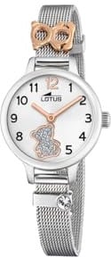 Lotus Kinder Armbanduhr Edelstahl Silber 25mm