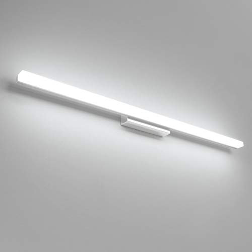 Klighten LED Spiegelleuchte Bad 90cm 20W, IP44 Badleuchte Badlampe Wand, Spiegellampe Badezimmer Lampe Wandlampe für Bad, 110-240V, 1300Lumen, Kaltweiß 6000K