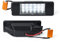 2pcs LED Auto Kennzeichenbeleuchtung für Mercedes für Sprinter W906 VITO W639 VIANO W639 Kennzeichenbeleuchtung Rücklicht (Schwarz)