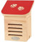Rivanto® Marienkäferhaus mit Aufdruck, Marienkäfermotiv, in rot, L 11,9 x B 15 x H 20,1 cm
