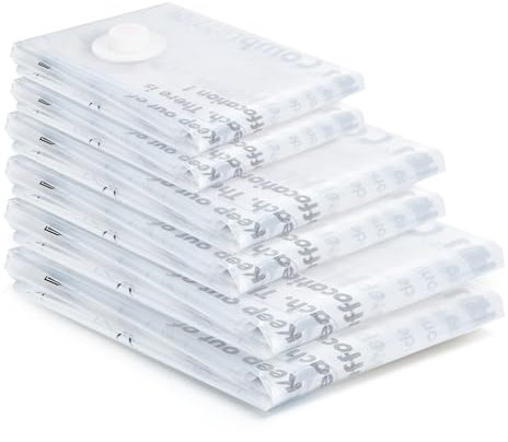 BoxLegend Vakuumbeutel Vakuum Aufbewahrungsbeutel 6 Stück 2XL+2L+2S Vakuum Kleiderbeutel für Wolldecken Bettdecken Bettwäsche Kissen