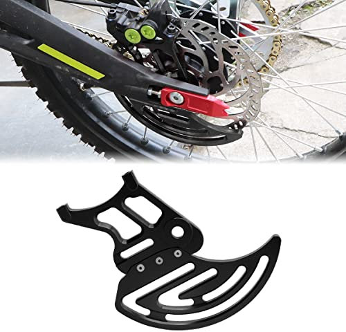 JESTOP Rear Brake Disc Guard and Caliper Cover, Billet Aluminum Rear Brake Disc Cover and Caliper Guard Protector for Sur-Ron S/X Light Bee/Segway X260 X160, Dirt Pit Bike Motorcycle Parts (Black)