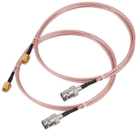 urcianow 2 Stück BNC Buchse auf SMA Stecker Kabel RG316 1M HF Koaxialadapter SMA Stecker auf BNC Buchse Kit für SDR-Geräteantenne, Amateurfunk