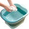 Virtcooy Foldable Foot Bath Tool - Tub Basin Tools Foot Spa Foldable Footbath Tub - Stress Relief Collapsible Foot Spa, Foldable Bucket Large Foot Soaking Tub Bucket Foldable Foot Bath Tray