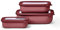 Mepal - Multischale Cirqula Rectangular Set 3-teilig - Vorratsdosen mit Deckel - Geignet als Aufbewahrungsbox, Kuhlschrank, Gefrierschrank & Mikrowellengeschirr - 500 ml, 1000 & 2000 ml - Vivid Mauve