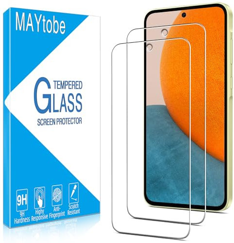 MAYtobe 2 Pièces Verre Trempé pour Samsung Galaxy A35 5G, Film Protection écran Haut Définition, Sans Bulles, Dureté 9H, Anti-Rayures, Anti-Empreinte, facile à installer