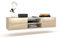 Euro Style TV Schrank Lowboard LED Wandmontage Fernsehschrank TV-Möbel 100-160cm, Eiche 160cm