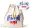 Mochila Personalizada Algodón Diseño Infantil | Bolso Saco con Cuerdas | Regalos Originales Vuelta al cole | Regalos para Niños y Niñas | Hecho en España (Astronauta)