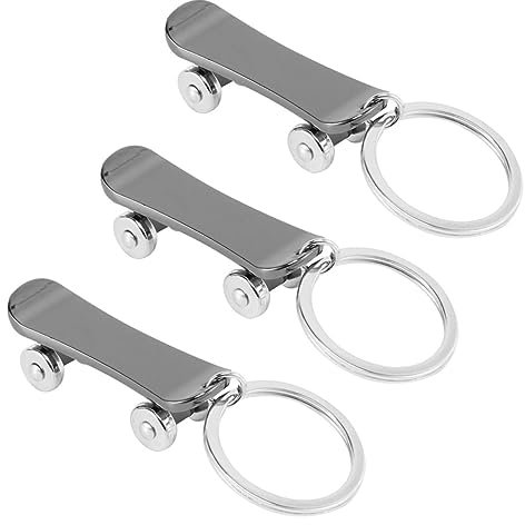 CLISPEED 3St Schlüsselanhänger schlüsselbund abschlussgeschenk Finger-Skateboard- Schlüsselverzierungen Hängende Ornamente für Taschen Taschenanhänger Zinklegierung Black