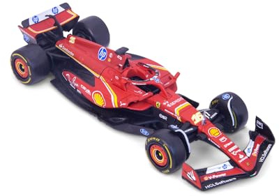 Bburago F1 Formula 1 FERRARI SF-24 (2024) - LECLERC - 1:43 Scale - Incredibly Detailed Die-Cast Replica Collectible Race Car Model, Multiple Colours, Red