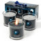 CHILLFLAME Candele per Uomo – Regali di candele profumate per uomo, set regalo con 3 candele profumate, regali di compleanno per uomo (nero, 200g)