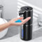 Amyzavls Seifenspender Automatisch mit Digitalanzeige,Berührungslos 380ml Seifenspender Wandbefestigung mit Sensor,USB Wiederaufladbar für Bad,Küche