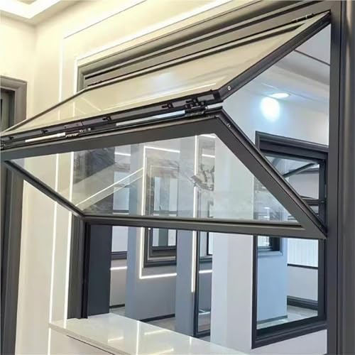 OAKVYNE Klappbares Und Schiebbares Aluminium-Servicefenster Mit Abschließbarem Doppelflügel, Individuell Anpassbar Für Verkaufsstände Und Gewerbeküchen(36x38in/91x96cm)