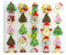 YXP 6Stück schöne Weihnachten Set LED Sticker Buttons mit Batterie, Bling Bling Zack Button, Anstecker, Anstecknadel, Ansteckpin, Ansteck Button