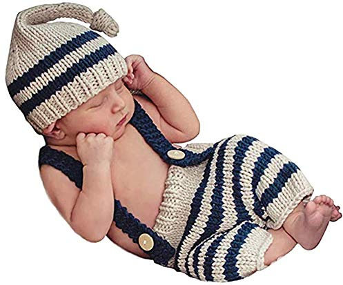 Matissa Häkel-Kostüm für Neugeborene, für Fotografie, Hüte (4)