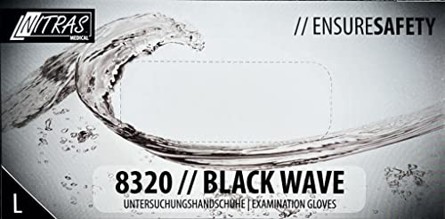 Nitrilhandschuhe 100 Stück Box Einweghandschuhe, Einmalhandschuhe, Untersuchungshandschuhe, Nitril Handschuhe, puderfrei, unsteril, latexfrei