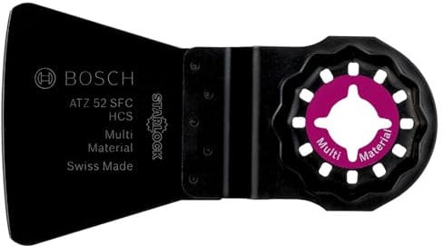Bosch Accessories 10x Raschietto ATZ 52 SFC (Raschiamento, per raschiare i residui di silicone, adesivo, vernice, Larghezza 52 mm, accessori utensili multifunzione)