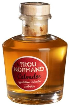 Calvados Trou normand Bouteille de 10 cl 40% Terres-Normandes - Produits-Normandie