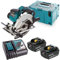 Makita DSS611 18V LXT Circular Saw with 2 x 6Ah Batteries, Charger & Case