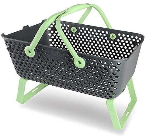 Korb Kajo stapelbar und luftdurchlässig in 3 Größen, 4L / 15L / 20L, Regalkorb, Gartenkorb limette (15 Liter)