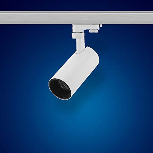 Mextronic LED-3-Phasen-Leuchte/Stromschienen Strahler mit Adapter: 20W, warmweiß [Energieeffizienzklasse F]