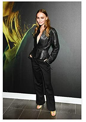 Schauspieler Lily Rose Depp 46 Leinwand-Poster, Wandkunst, Deko, Bild, Gemälde für Wohnzimmer, Schlafzimmer, Dekoration, 40 x 60 cm, ohne Rahmen: