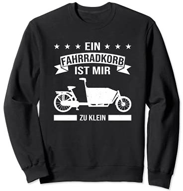Lastenradler, Transportrad statt Fahrradkorb, Lastenfahrrad Sweatshirt