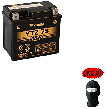 COMPATIBILE CON GAS GAS EC 2T 200 2014-2015 BATTERIA YTZ7S YUASA 12V/6AH (SIGILLATA ATTIVATA–FACTORY SEALED) PER MOTO SCOOTER SPECIFICA GIA' PRONTA 113X70X105MM SEPARATORE AGM