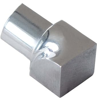Dalsys 5x Coin Intérieur Profilé Quart de Rond 8mm Inox Poli, Accessoire Carrelage