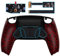 eXtremeRate Programable RISE4 Remap Kit para ps5 Mando Modelo BDM-010 & BDM-020 Actualización Board & Carcasa Trasera & 4 Botones Traseros para ps5 Control-NO Incluye Mando(Salpicaduras Rojas)