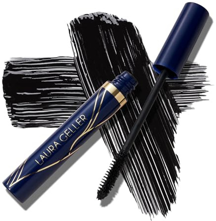 LAURA GELLER Always There Extenening Waterproof Mascara (Black) Smudge Proof for Longer, More Defined Lashes