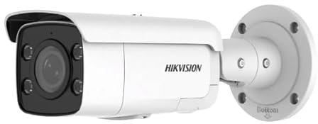 Hikvision DS-2CD2T87G2-LSU/SL(2.8mm)(C)(O-STD) Bullet Überwachungskamera mit 8 Megapixel, bis zu 60m Beleuchtung, ColorVu Kamera mit Farbiger Bildgebund bei Nacht durch Weißlicht
