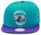 Mitchell & Ness Charlotte Hornets All Star Color Snapback Hut, verstellbare Kappe, HWC, Blaugrün/Violett, Blaugrün, Violett, Einheitsgr��e