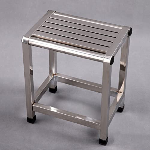 oiakus Duschsitz Duschhocker Duschstuhl Badestuhl Multifunktions-Pedalhocker Edelstahl Tragfähigkeit 300kg Duschstuhl Duschbank Gelten für Elde