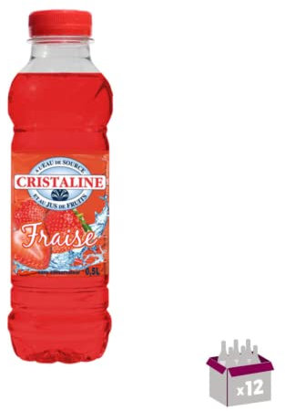 Cristaline au jus de fruit fraise 12 x 50cl