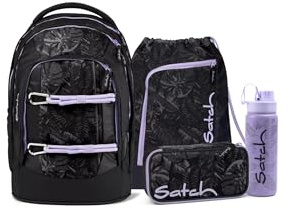 Satch Specials Set Betty Grey-Pack, Gymbag, Bleistifttasche, Flasche, Schulmaterial, Mehrfarbig (01029-90221-10)