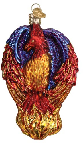 Old World Christmas Fiery Phoenix Christbaumschmuck aus Glas