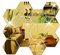 12 Pièces Stickers muraux Miroir Miroirs Hexagonal Muraux Autocollant Miroir Stickers Décoratif Miroirs de Décoration Murale Bricolage pour Canapé TV Fond Décoration Chambre Salon（Or）