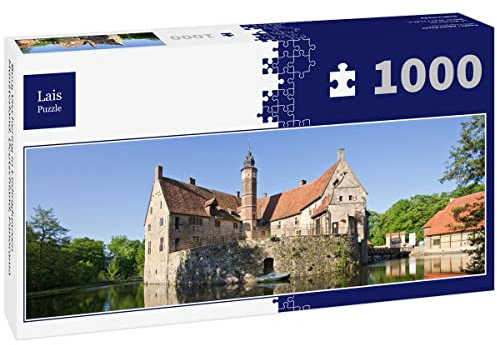 Lais Puzzle Burg Vischering in Lüdinghausen Münsterland, Deutschland, Panorama 1000 Teile Panorama