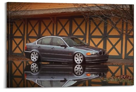 Luxus-Sportwagen-Poster für BMW E46 3er-Serie, dekoratives Gemälde, Leinwand, Wandkunstwerke, Bild, 20 x 30 cm