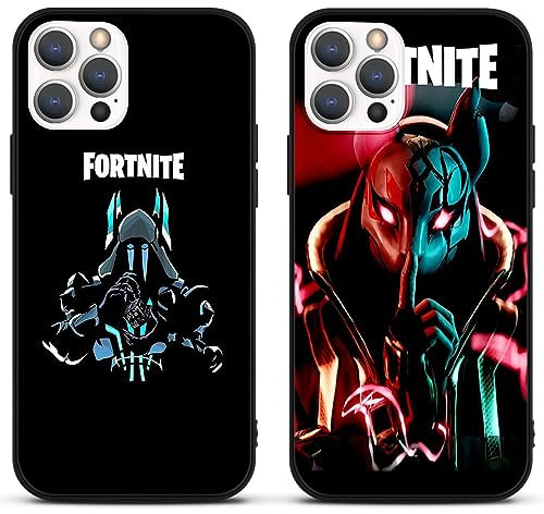 nurkorki [2 Pack Hülle für Apple iPhone 15 PRO 6,1 Zoll,Weich TPU Silikon Case Handyhülle für Fortnite Hülle Motiv Schutzhülle für iPhone 15 PRO,01
