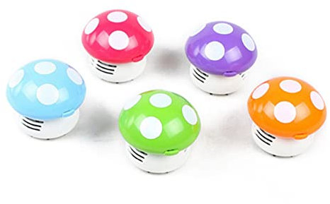 LIFKOME Mini Desktop Vacuum Cleaner Mini Henry for Desk Handheld Vacuums No Wire Needed Low Sound Portable Efficient Dust Cleaner