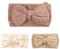 EIHI Lot de 3 Bandeaux pour Bébé Fille - Nylon Élastique Doux et Mignon avec Nœuds - Accessoires Photo pour Petites Filles