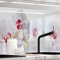 StickerProfis Küchenrückwand selbstklebend Glasoptik ausgeführt - ORCHIDEEN Ensemble - 1.8mm, Versteift, jeder Untergrund, Hart PET Material, Premium 60 x 400cm