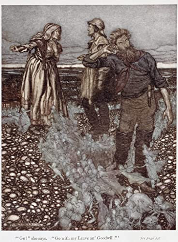 SYlale Klassische Malerei Leinwand Wandbild Wandkunst Malen Die witwe Whitgift und ihre Söhne von arthur rackham für Bürodekoration 60x90cm