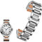 RWCCCRWS Uhrenarmband aus Edelstahl für Cartier Ballon Bleu Serie, 20 x 12 mm, 18 x 11 mm, 14 x 8 mm, W6920046, Armband für Damen und Herren, Silber, Roségold